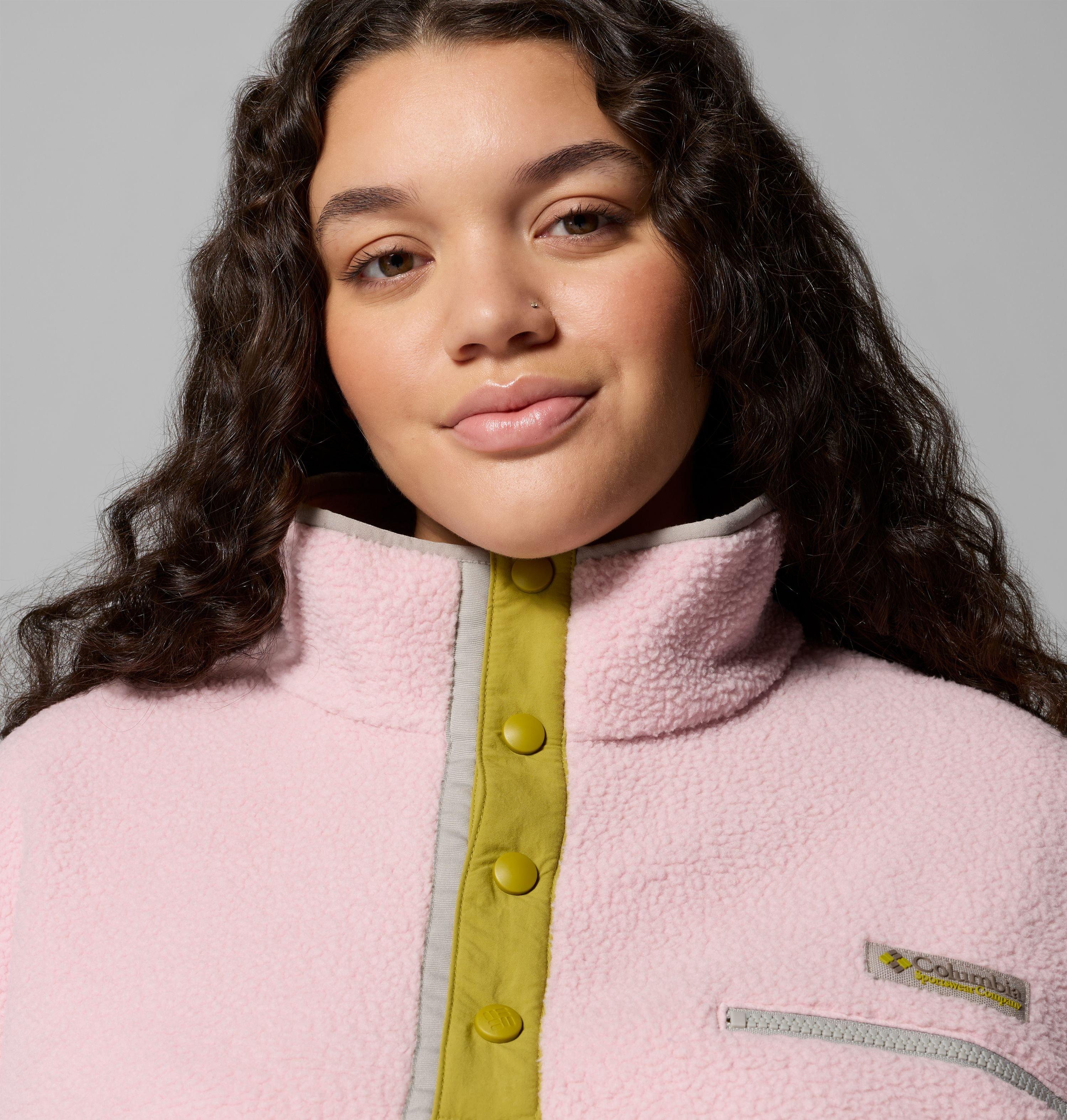 Women's Helvetia II Cropped Half Snap Fleece Pullover - Plus Size 5