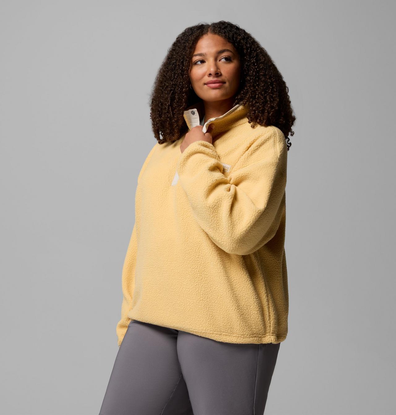 Women's Helvetia™ II Cropped Half Snap Fleece Pullover - Plus Size | 715 | 1X 4