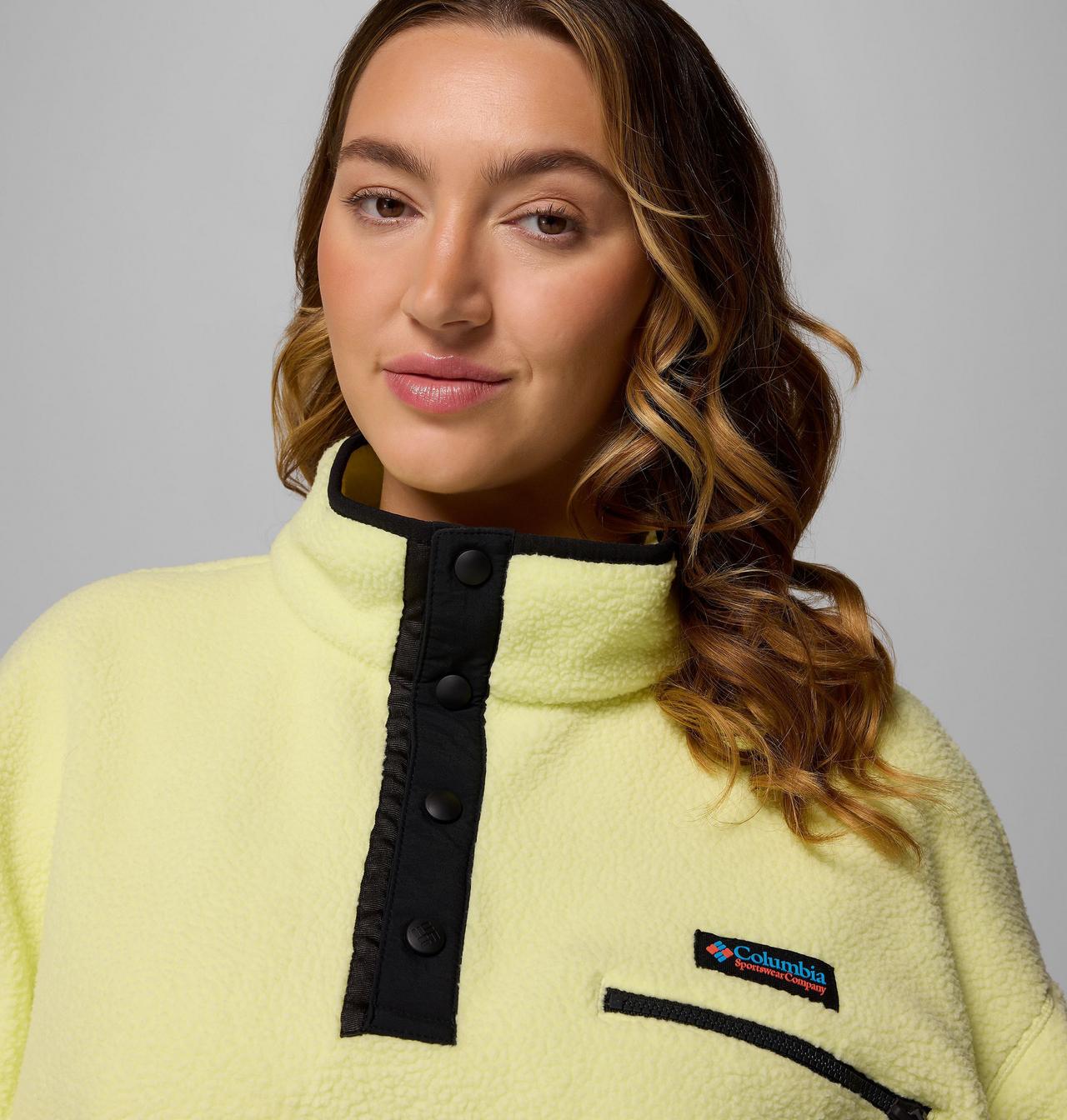 Women's Helvetia™ II Cropped Half Snap Fleece Pullover - Plus Size 5