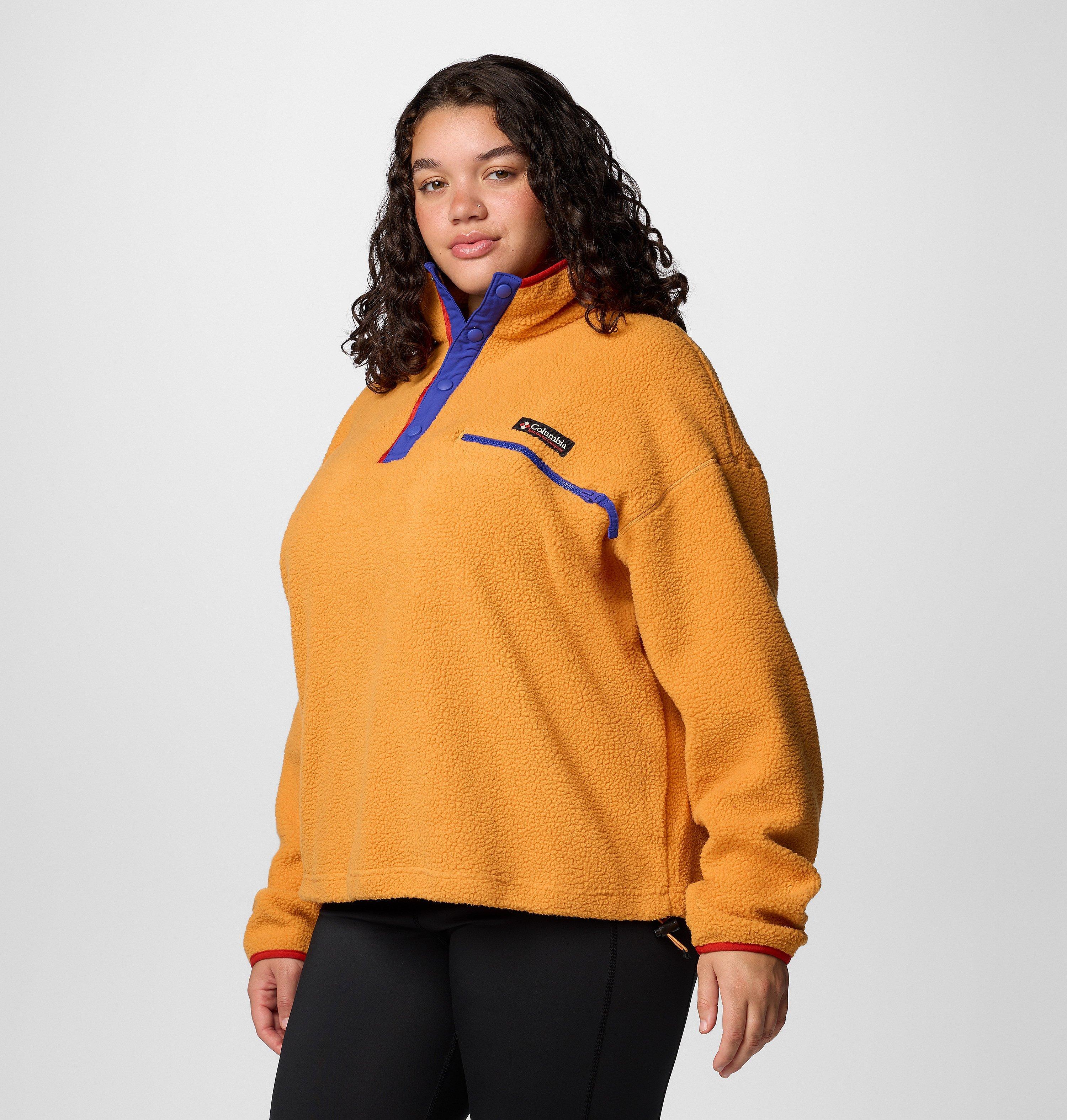Women's Helvetia II Cropped Half Snap Fleece Pullover - Plus Size 4