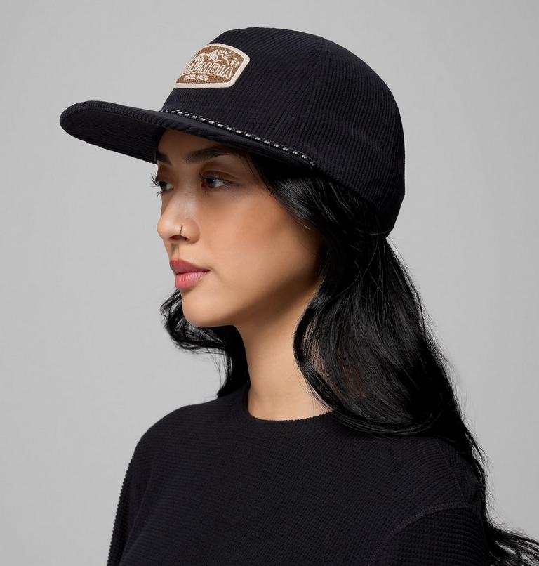 Unisex Packsaddle Corduroy Snap Back, Color: Black, Chenille Patch, image 5