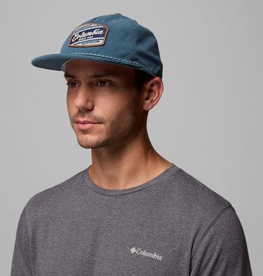 Cappellino snapback in velluto a coste Packsaddle unisex, Color: Everblue, Columbia Fill Script, image 3