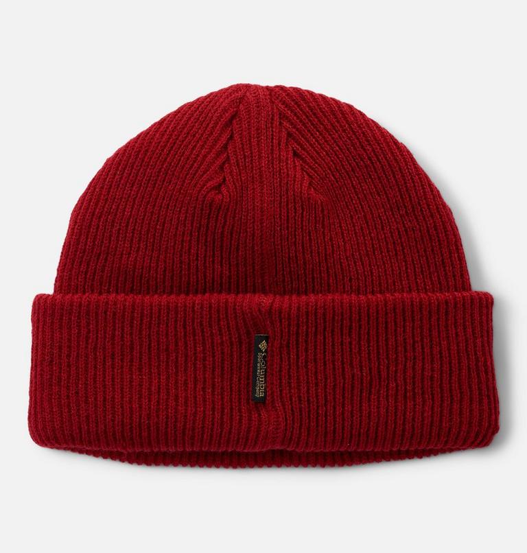 Unisex Provisions Cuffed Beanie, Color: Red Dahlia, Heritage High Cascades, image 2