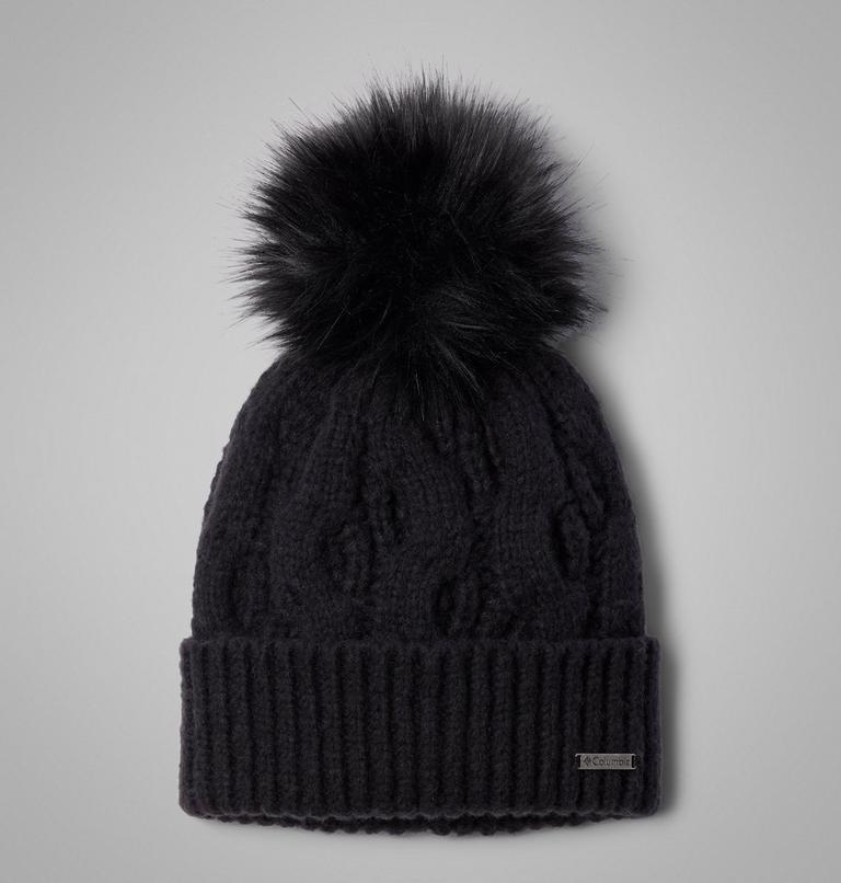 Unisex Boundless Days Cable Knit Pom Beanie, Color: Black, image 1