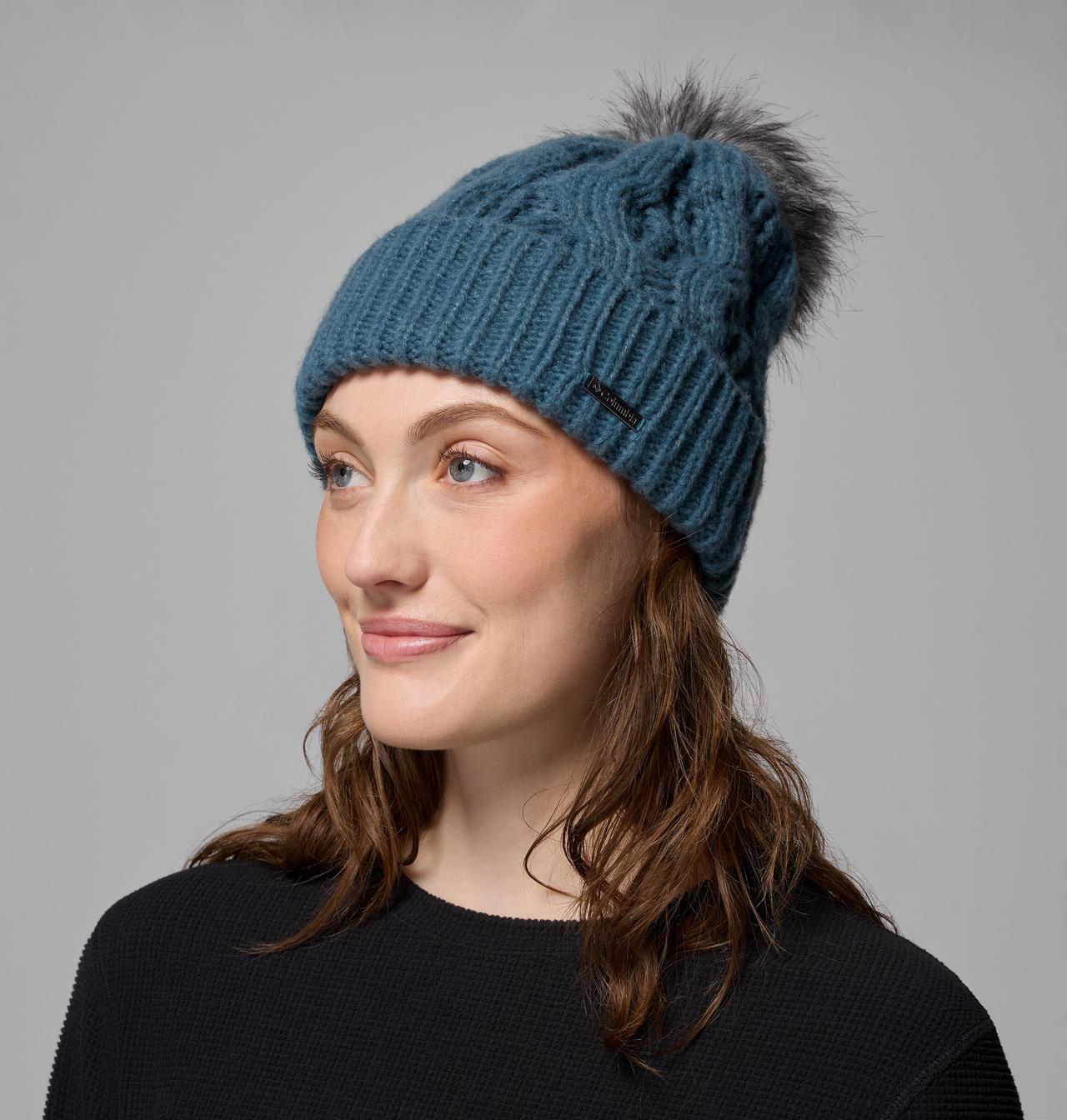 Women's Boundless Days™ Cable Knit Pom Beanie 2