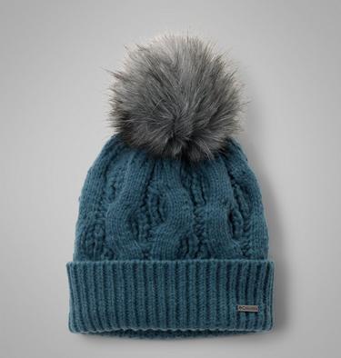 Unisex Boundless Days Cable Knit Pom Beanie, Color: Everblue, image 1