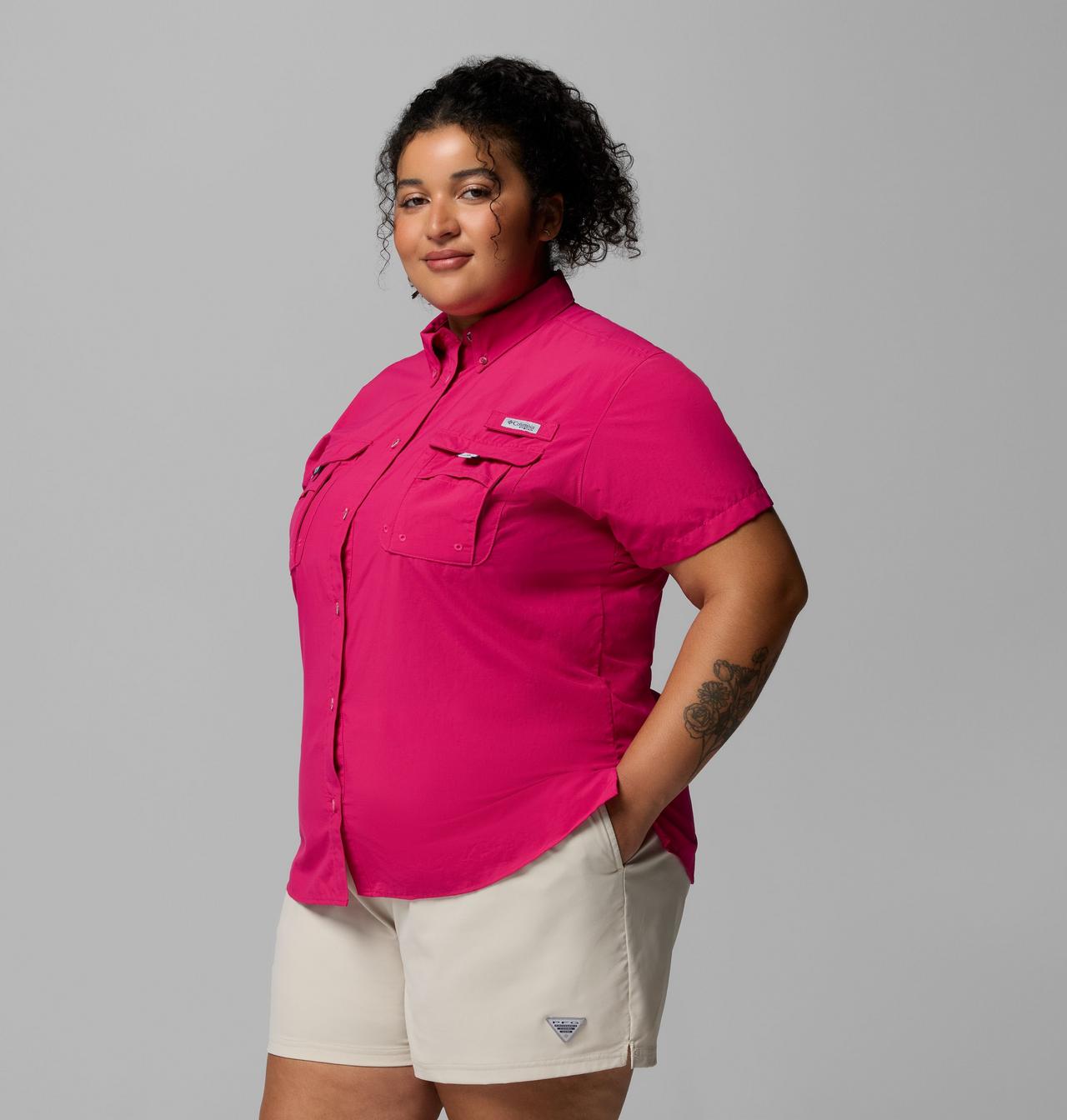 Women's PFG Bahama™ Short Sleeve Shirt - Plus Size | 656 | 3X 4