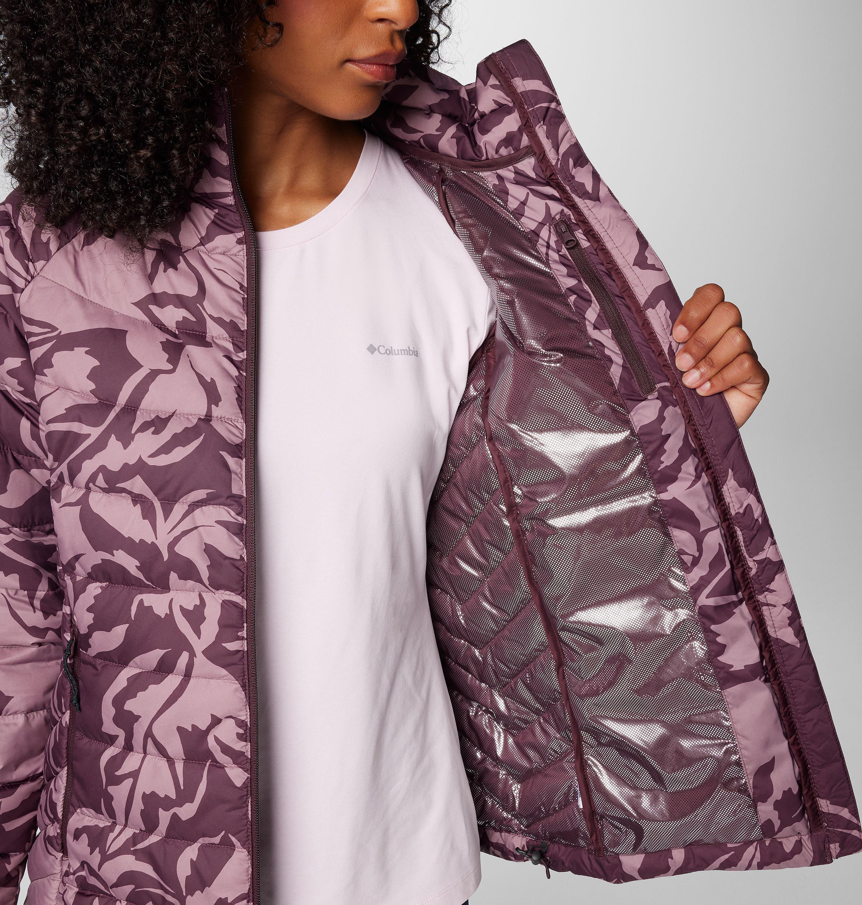 Women's Powder Lite II Printed Full Zip Jacket 6