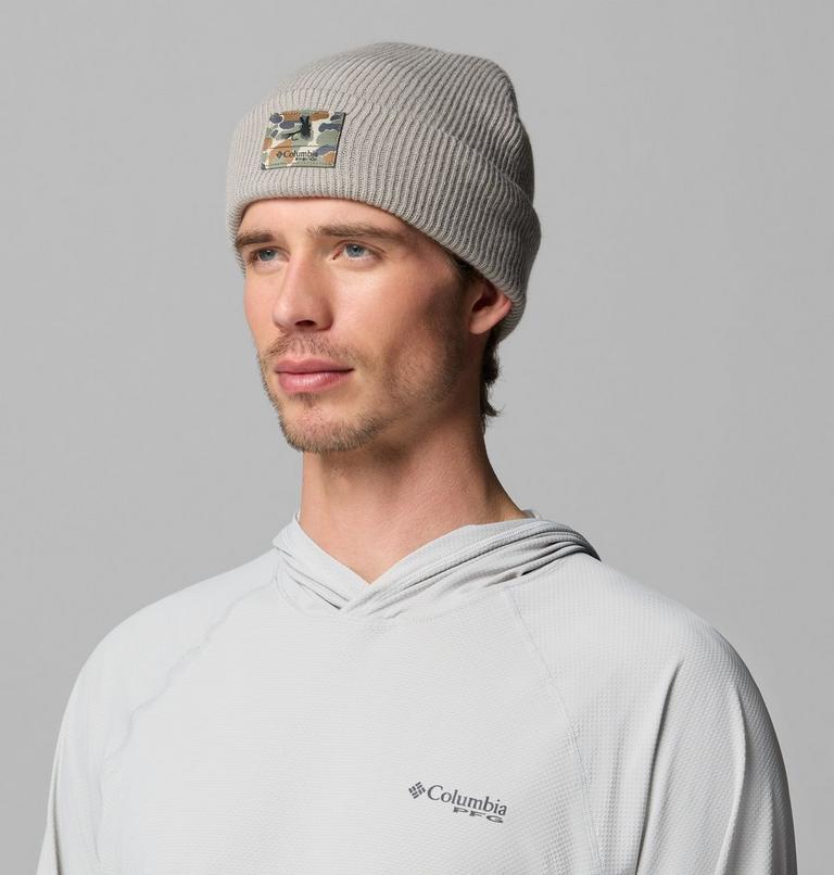 Unisex PFG Cuffed Beanie, Color: Ti Titanium, Delta Hunter Fly Graphic, image 2