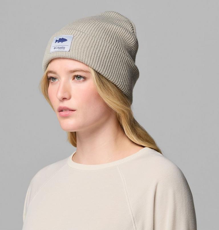 Unisex PFG Cuffed Beanie, Color: Grey Green, Bass Graphic, image 4