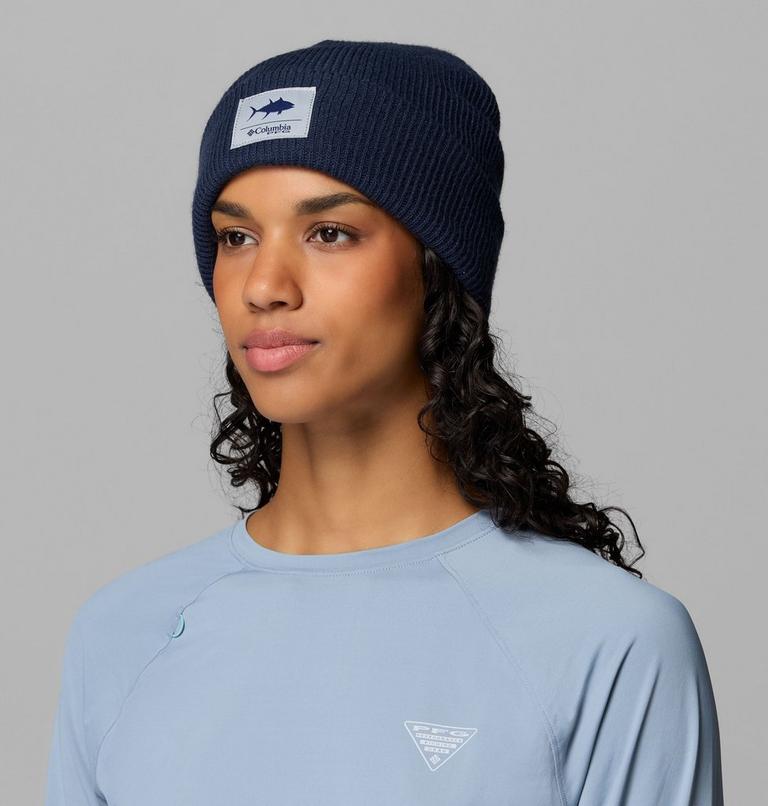 Unisex PFG Cuffed Beanie, Color: Collegiate Navy, Tuna Graphic, image 4