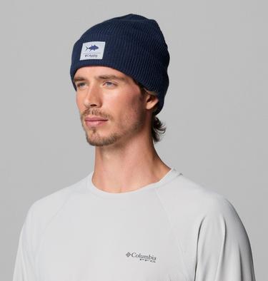 Gorro con borde enrollable PFG unisex, Color: Collegiate Navy, Tuna Graphic, image 2