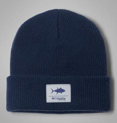 Gorro con borde enrollable PFG unisex, Color: Collegiate Navy, Tuna Graphic, image 1