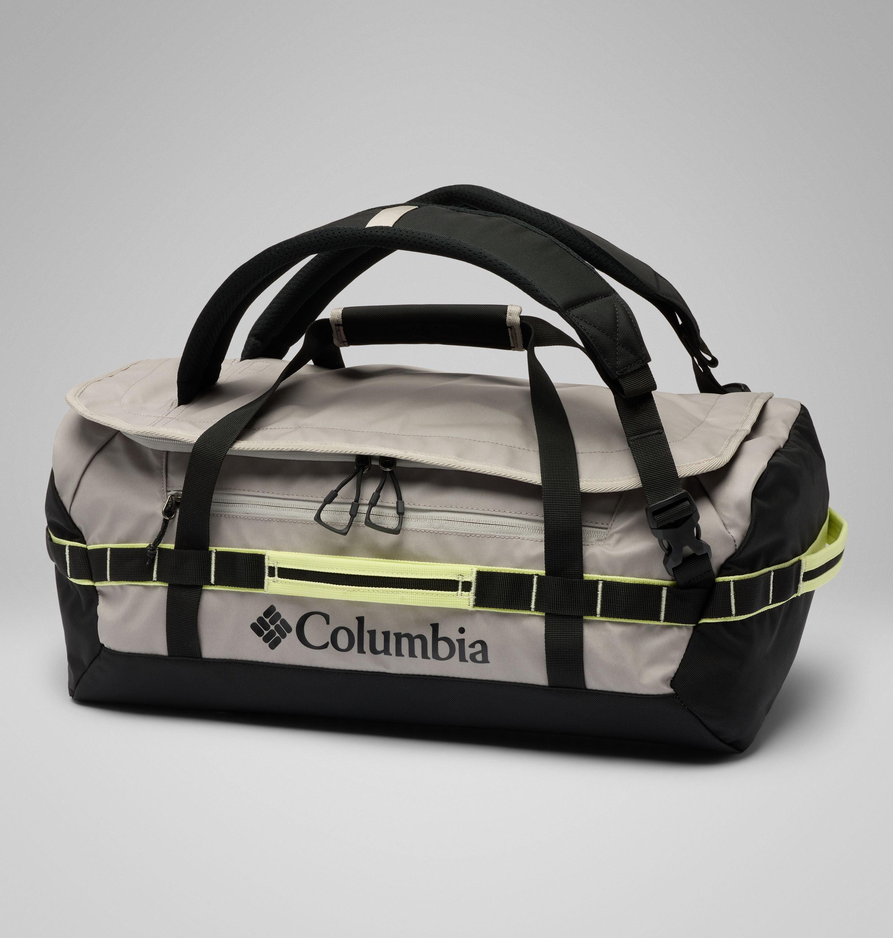 Columbia Sportswear Unisex Grey Columbia - Landroamer™ 40L Duffel Bag - Flint Black, Citron Haze Small
