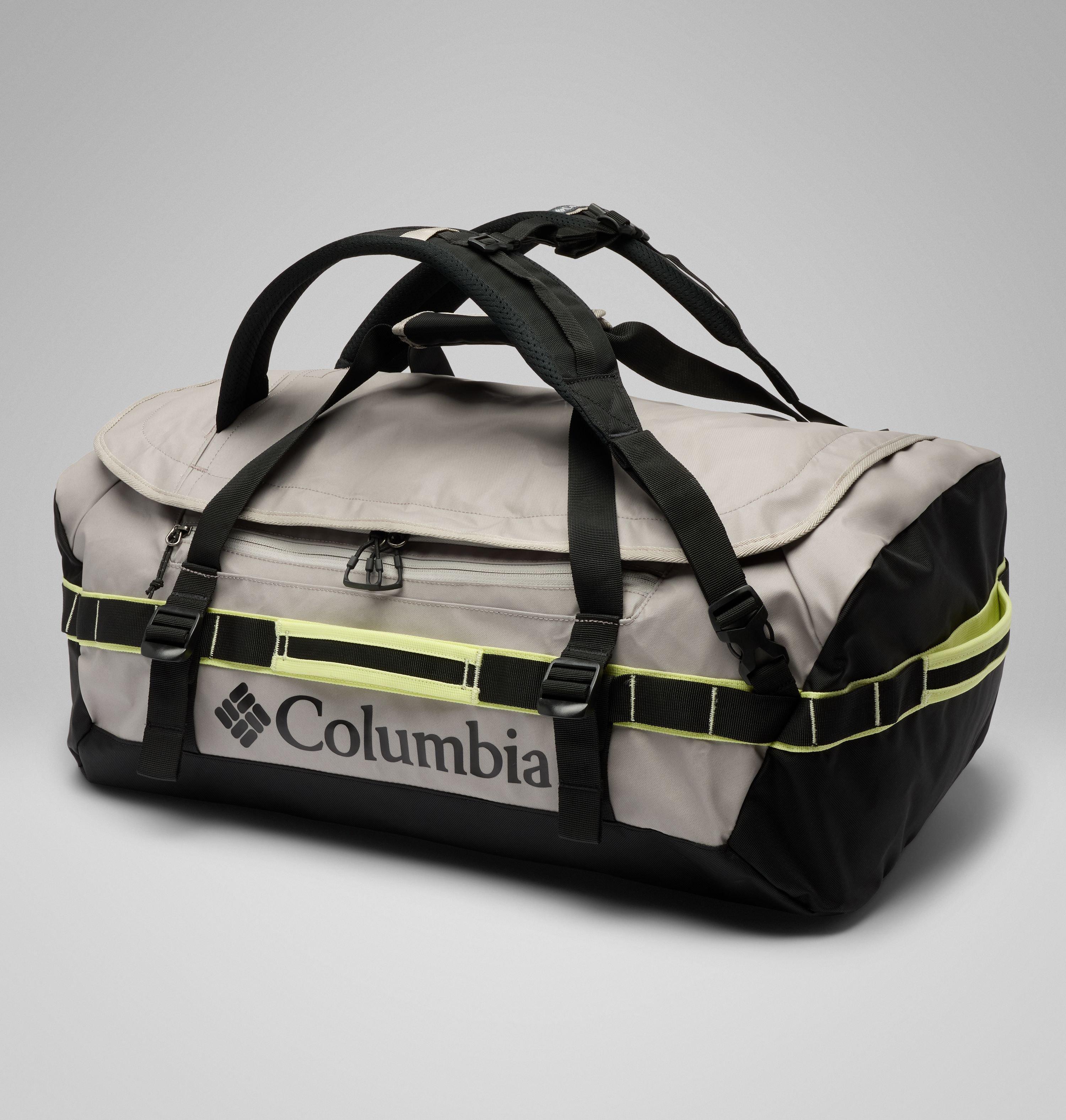 Columbia Sportswear Unisex Grey Columbia - Landroamer™ 60L Duffel Bag - Flint Black, Citron Haze Small