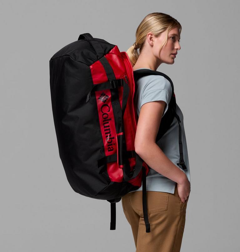 Landroamer 60L Duffel, Color: Mountain Red, Black, image 7