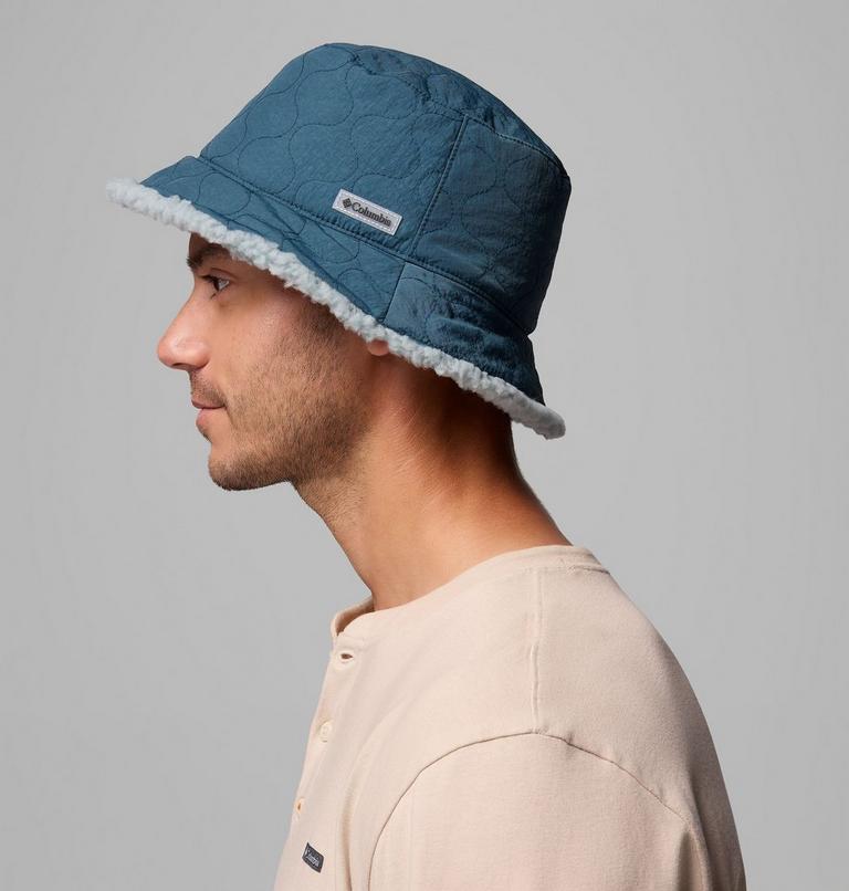 Unisex Winter Pass II Reversible Sherpa Quilted Bucket Hat, Color: Everblue, Crushed Blue, image 5