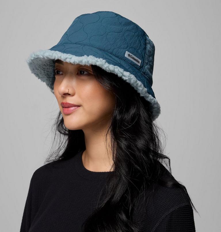 Unisex Winter Pass II Reversible Sherpa Quilted Bucket Hat, Color: Everblue, Crushed Blue, image 7