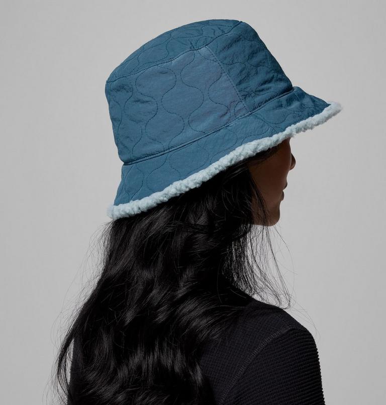 Unisex Winter Pass II Reversible Sherpa Quilted Bucket Hat, Color: Everblue, Crushed Blue, image 8
