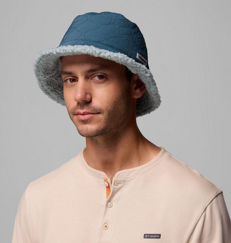 Unisex Winter Pass II Reversible Sherpa Quilted Bucket Hat, Color: Everblue, Crushed Blue, image 3