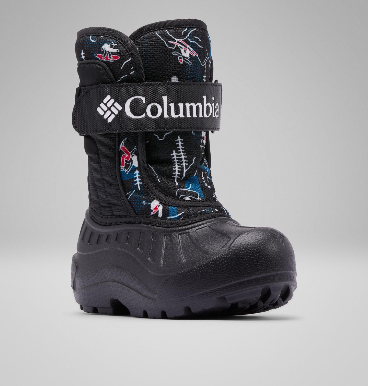 Детские ботинки Columbia Powderbug Snowlite Strap Boot, цвет: Чёрный — фото 3