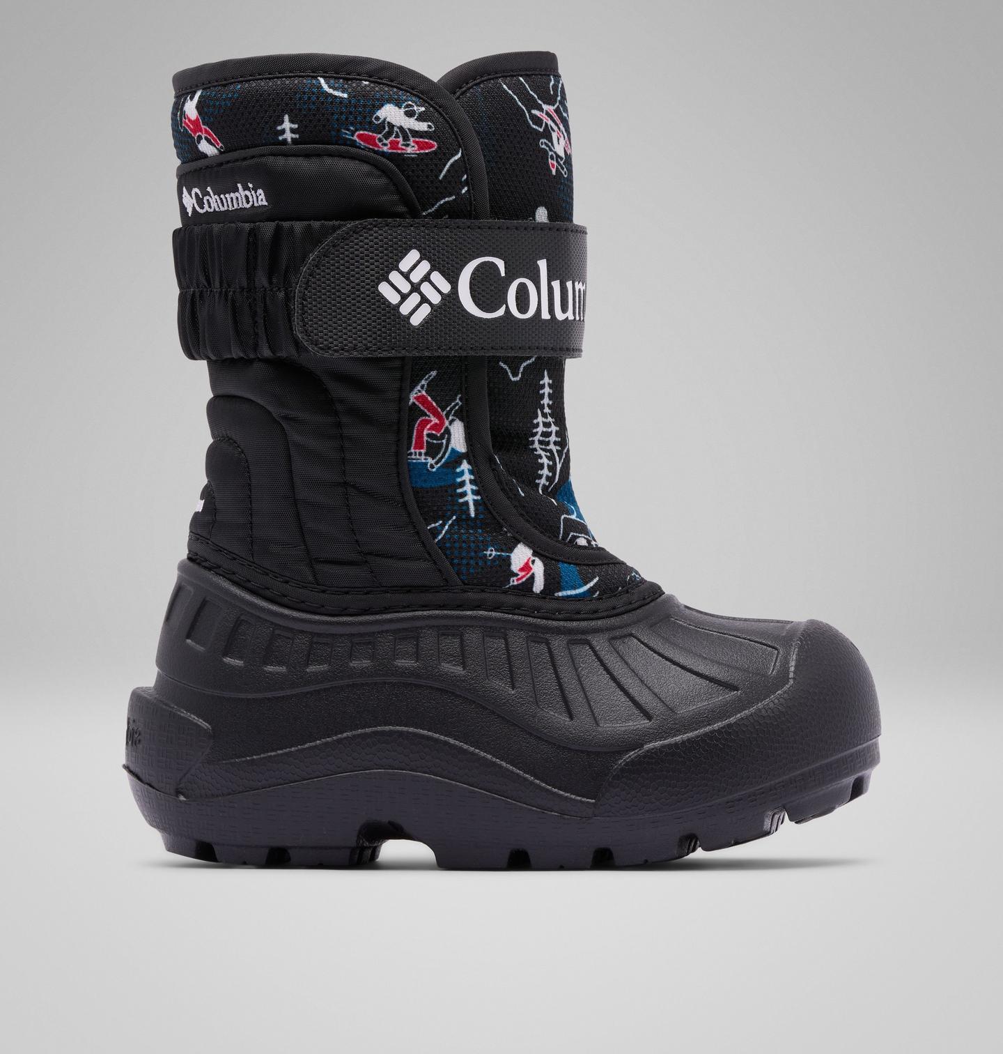 Детские ботинки Columbia Powderbug Snowlite Strap Boot, цвет: Чёрный — фото 1