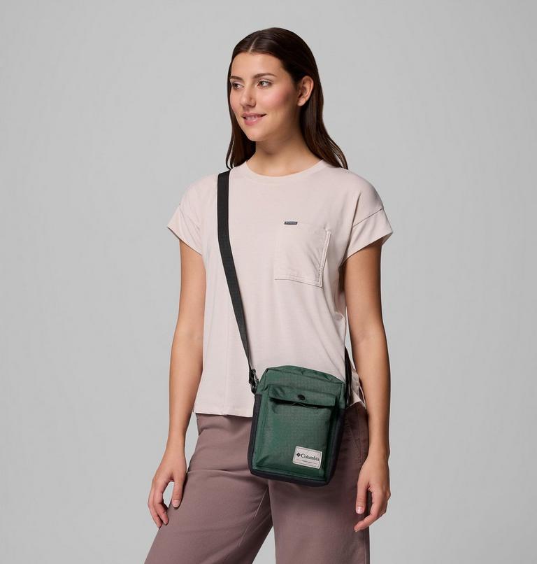 Unisex Zigzag II Side Bag, Color: Rain Forest, Black, image 5