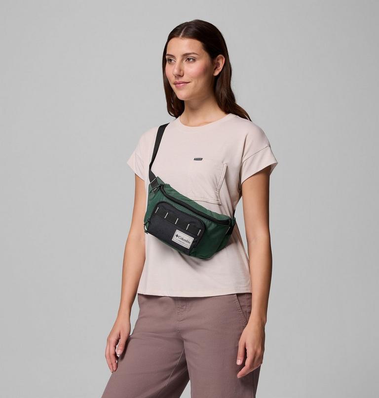 Unisex Zigzag II Hip Pack, Color: Rain Forest, Black, image 6
