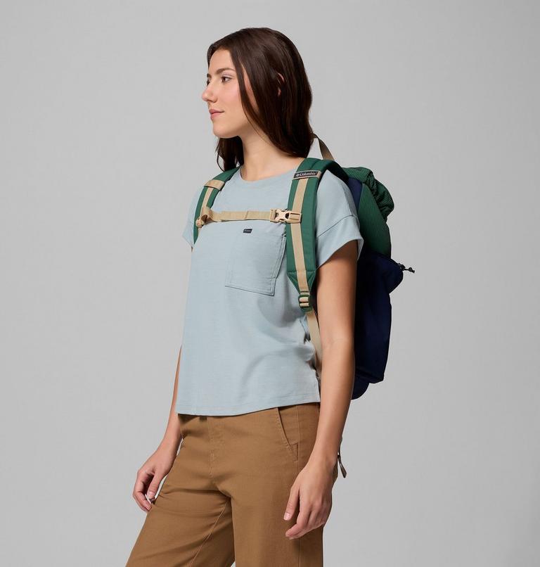 Unisex Trail Traveler 28L Rucksack, Color: Rain Forest, Collegiate Navy, image 5
