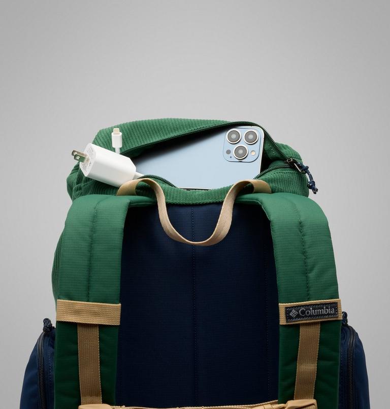 Unisex Trail Traveler 28L Rucksack, Color: Rain Forest, Collegiate Navy, image 7
