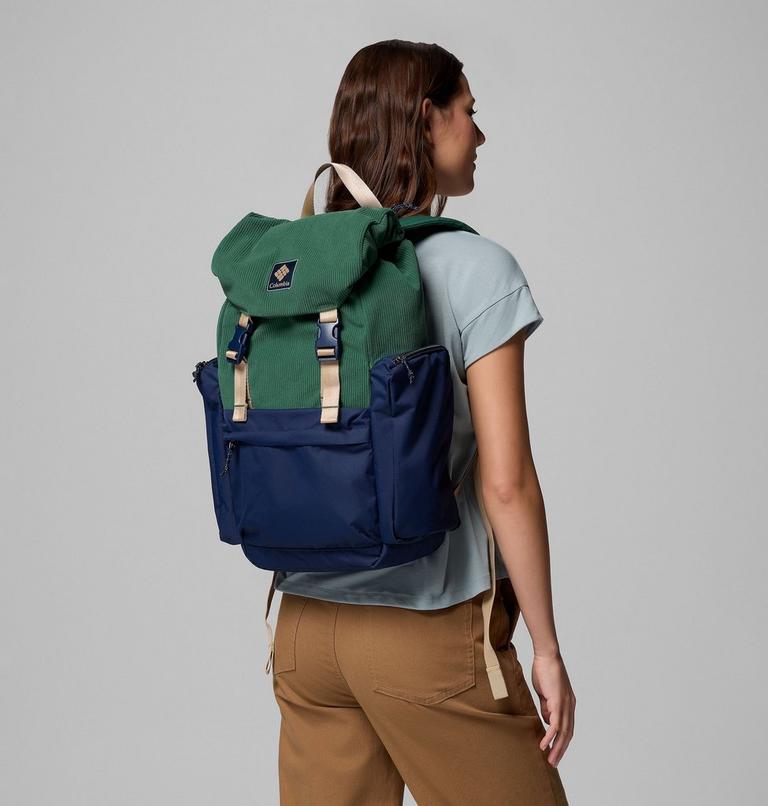 Unisex Trail Traveler 28L Rucksack, Color: Rain Forest, Collegiate Navy, image 6