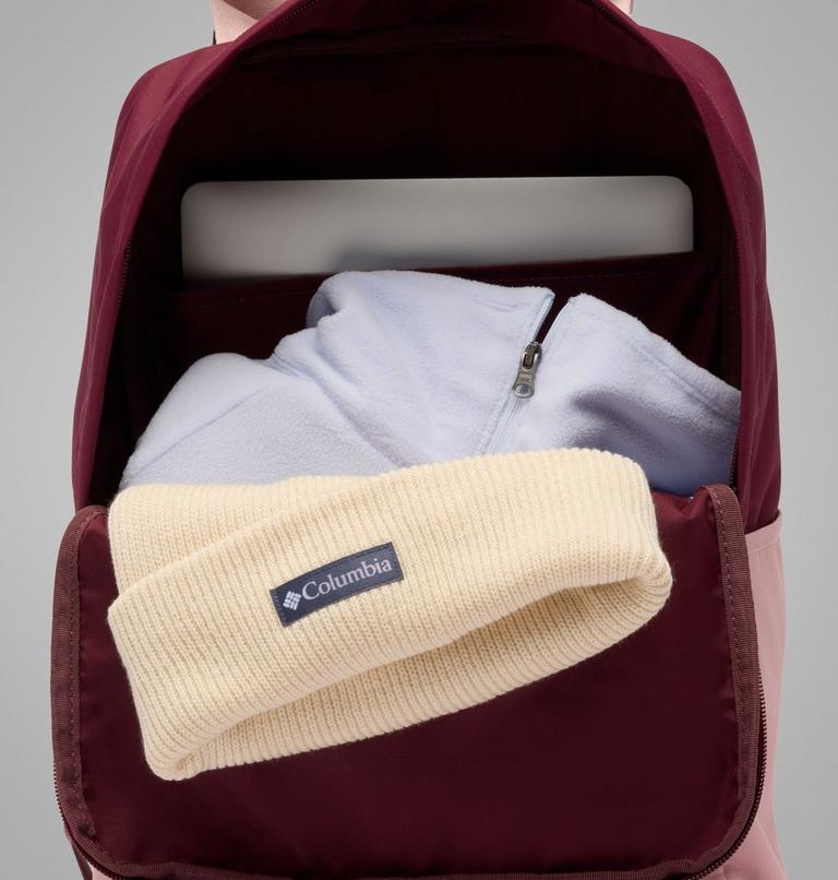 Unisex Trek 18L Backpack, Color: Rich Wine, Eraser Pink, image 8