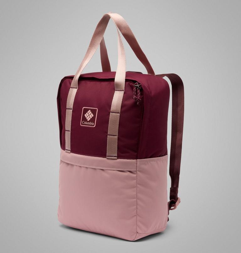 Unisex Trek 18L Backpack, Color: Rich Wine, Eraser Pink, image 1
