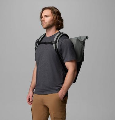 Unisex Convey III 27L Rolltop Backpack, Color: Sedona Sage, Black, image 3