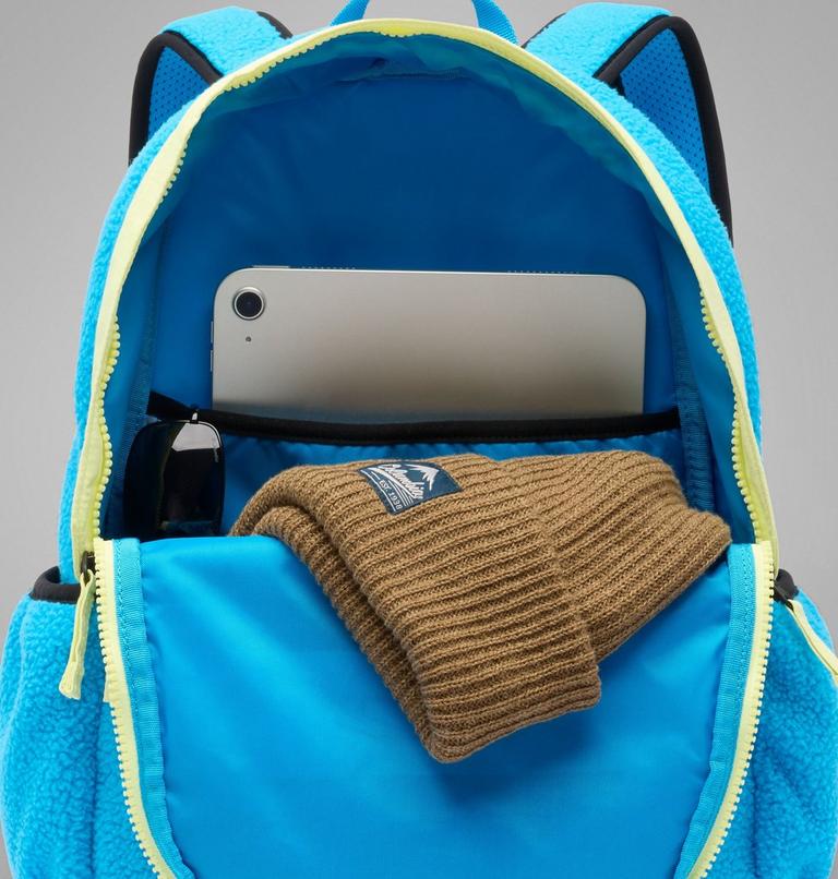 Mochila de forro polar sherpa de 14 l Helvetia unisex, Color: Compass Blue, Citron Haze, Black, image 7