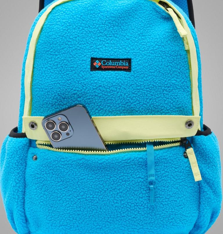 Mochila de forro polar sherpa de 14 l Helvetia unisex, Color: Compass Blue, Citron Haze, Black, image 8