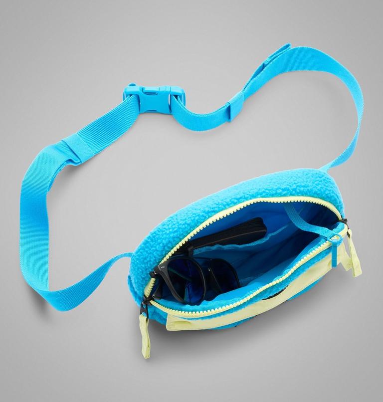 Riñonera de forro polar sherpa Helvetia unisex, Color: Compass Blue, Citron Haze, Black, image 7