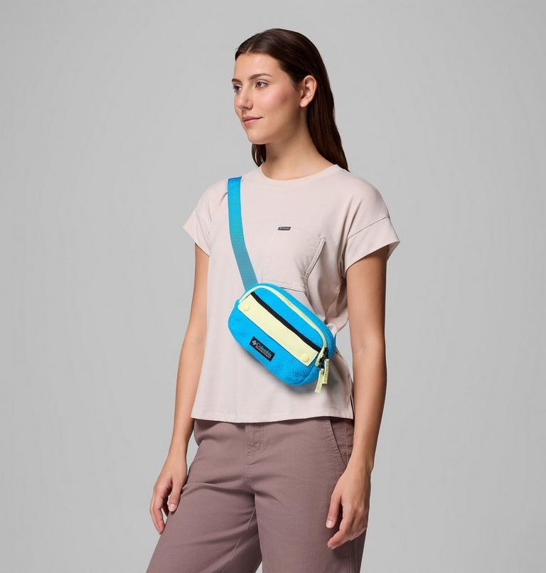 Riñonera de forro polar sherpa Helvetia unisex, Color: Compass Blue, Citron Haze, Black, image 6