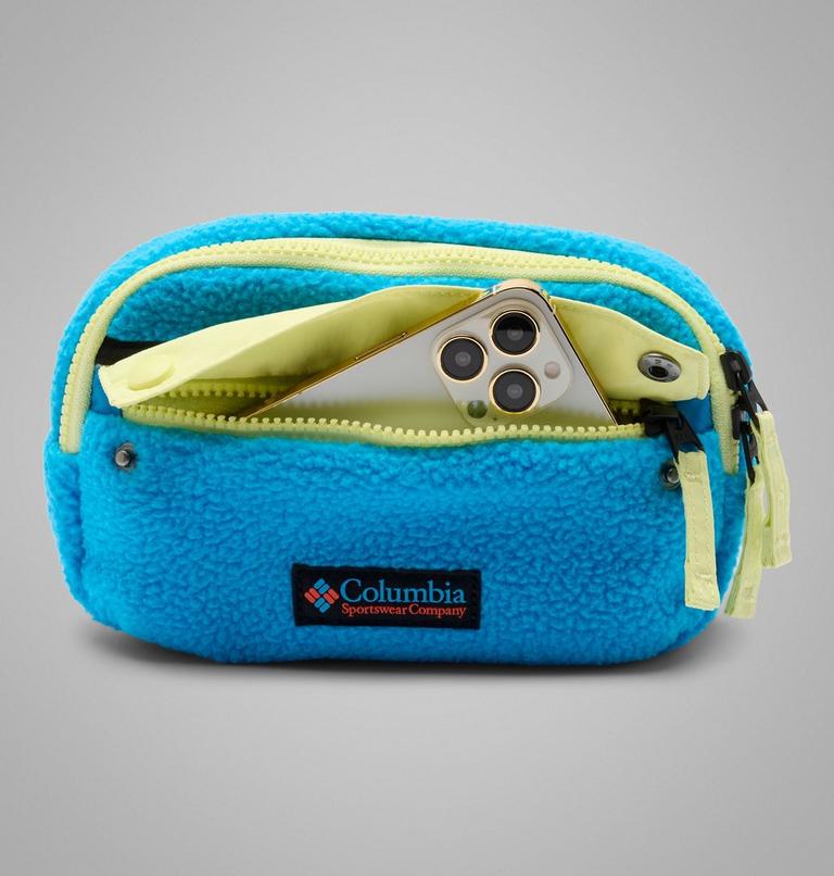 Riñonera de forro polar sherpa Helvetia unisex, Color: Compass Blue, Citron Haze, Black, image 8