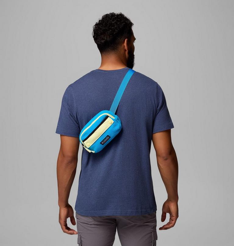 Riñonera de forro polar sherpa Helvetia unisex, Color: Compass Blue, Citron Haze, Black, image 4