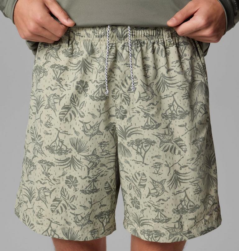 Men's Super Backcast II Boardshorts, Color: Smokey Sage Marlin Chase, image 6
