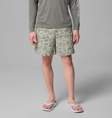 Men's Super Backcast II Boardshorts, Color: Smokey Sage Marlin Chase, image 1
