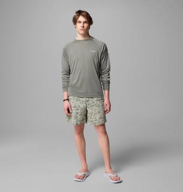 Men's Super Backcast II Boardshorts, Color: Smokey Sage Marlin Chase, image 2