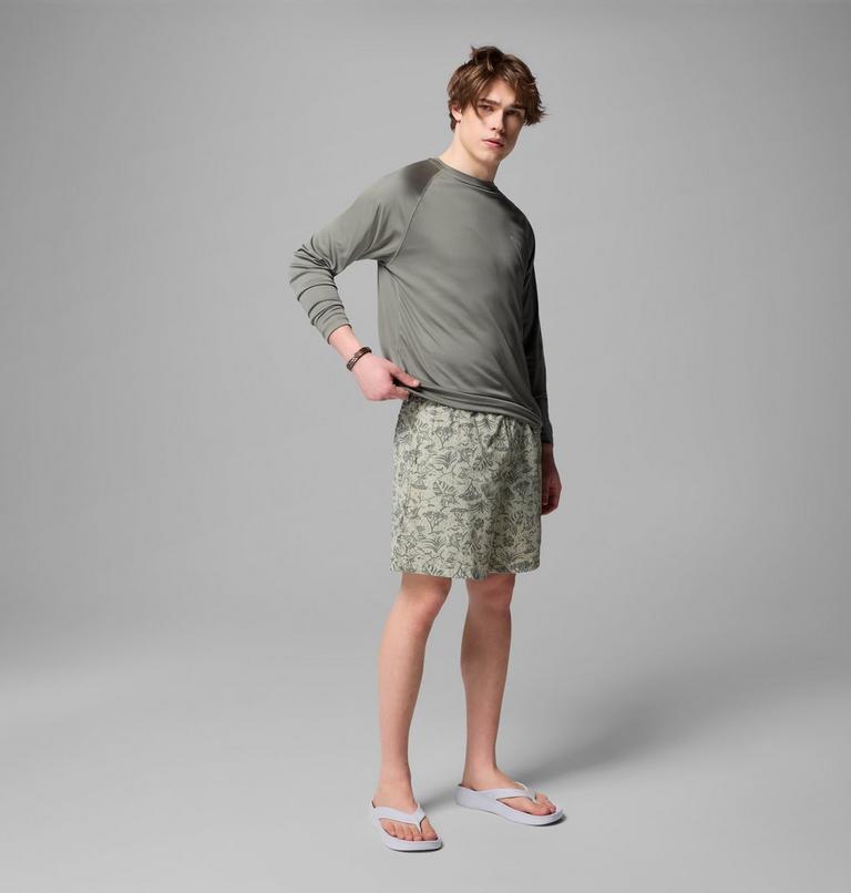Men's Super Backcast II Boardshorts, Color: Smokey Sage Marlin Chase, image 8