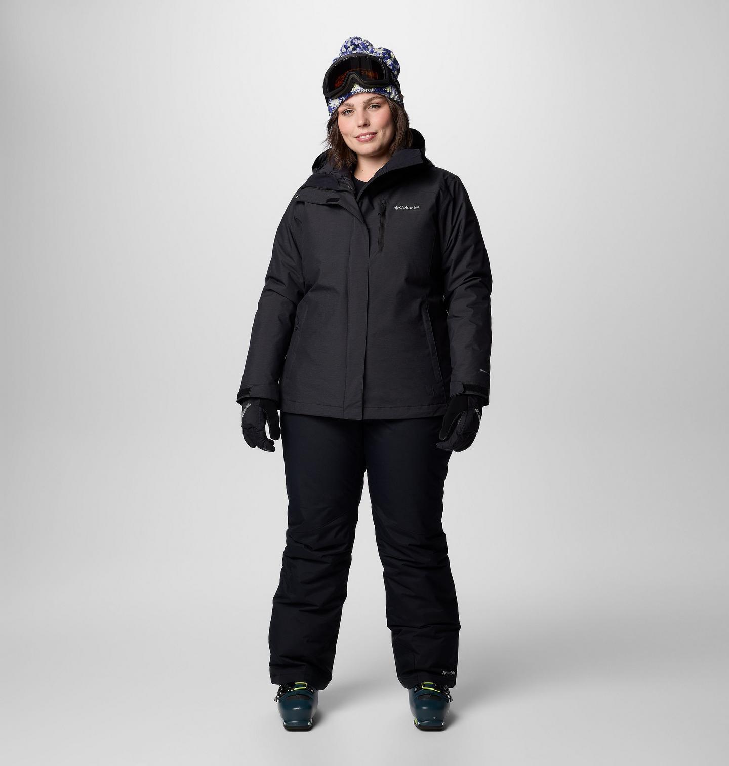 Женская куртка Columbia Whirlibird V Interchange Jacket - Plus Size, цвет: Чёрный — фото 3
