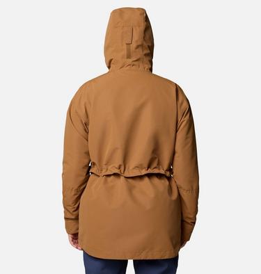 Women's Drop Ridge II 3-in-1 Waterproof Jacket, Color: Camel Brown, image 2