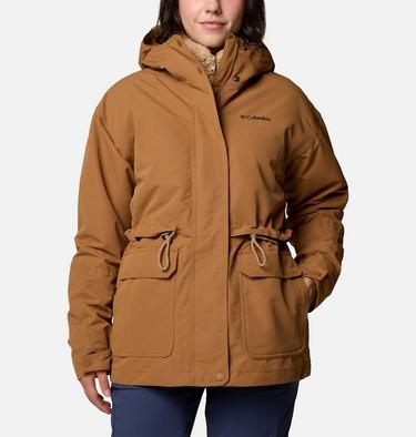 Women's Drop Ridge II 3-in-1 Waterproof Jacket, Color: Camel Brown, image 1