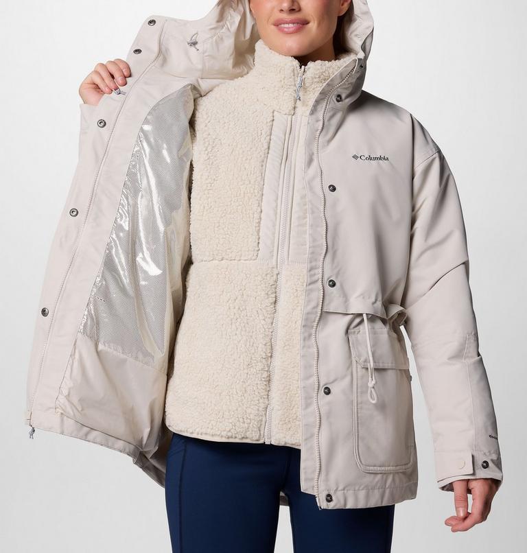 Women's Drop Ridge II 3-in-1 Waterproof Jacket, Color: Dark Stone, image 6