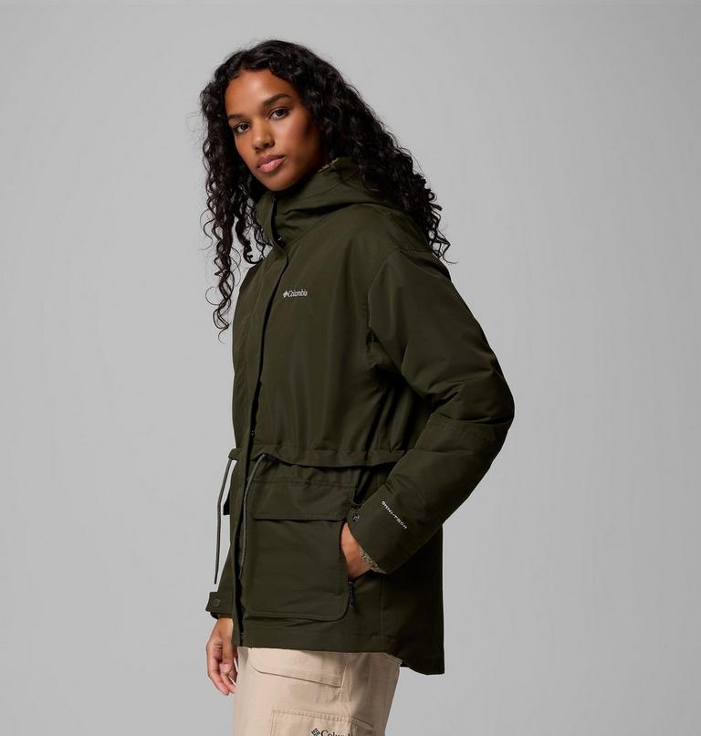 Chaqueta impermeable 3 en 1 Drop Ridge para mujer, Color: Greenscape, image 4