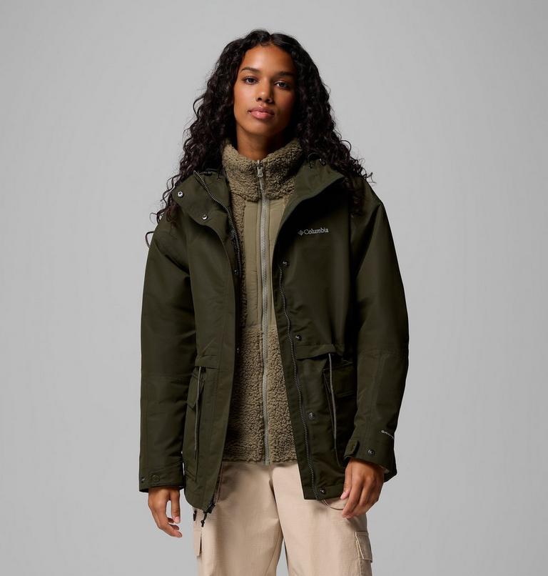 Chaqueta impermeable 3 en 1 Drop Ridge para mujer, Color: Greenscape, image 5